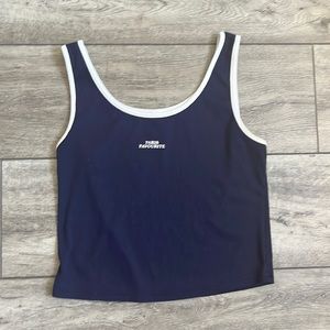 A cropped tank